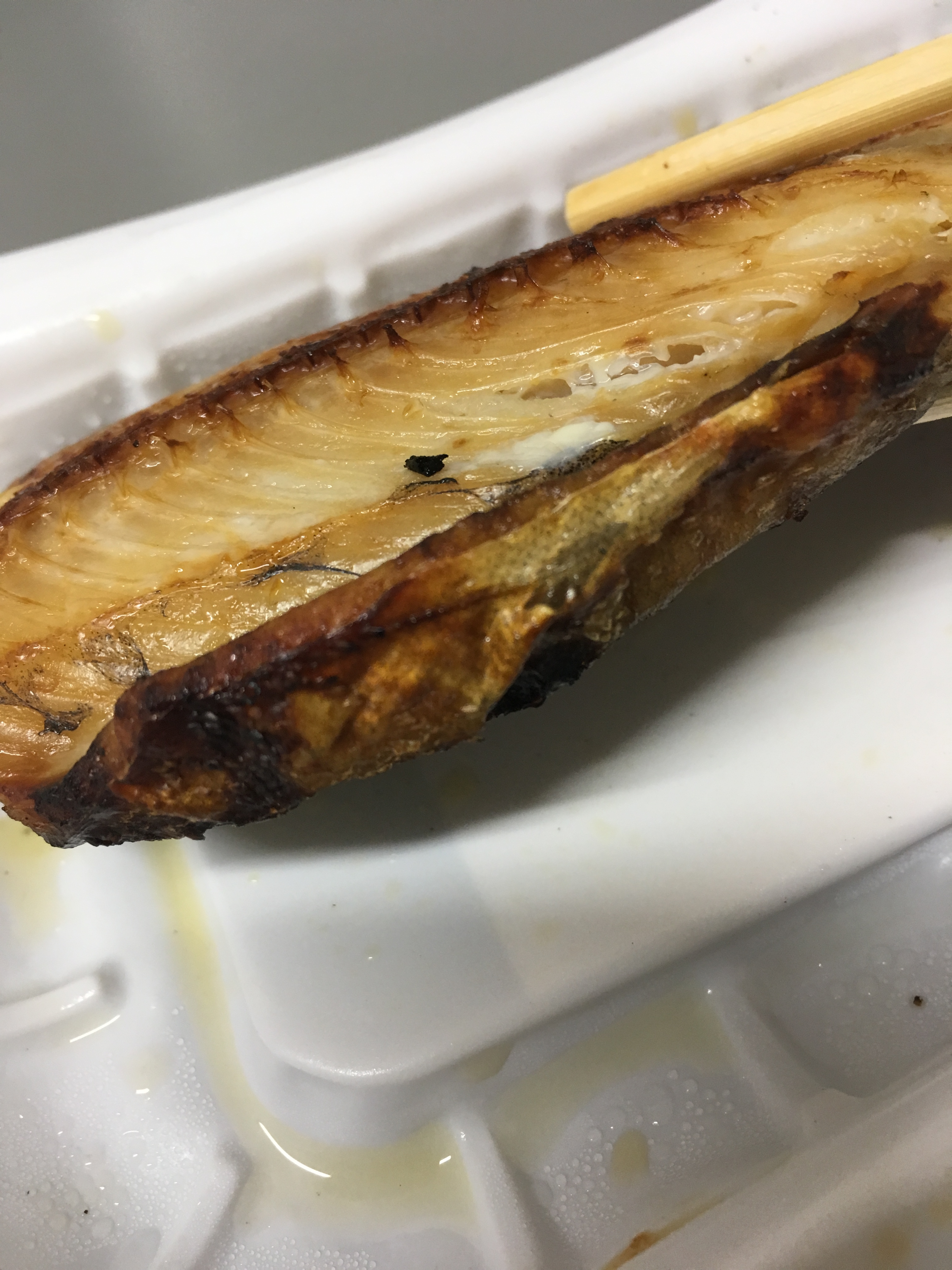 ほっけの塩焼きのアップ