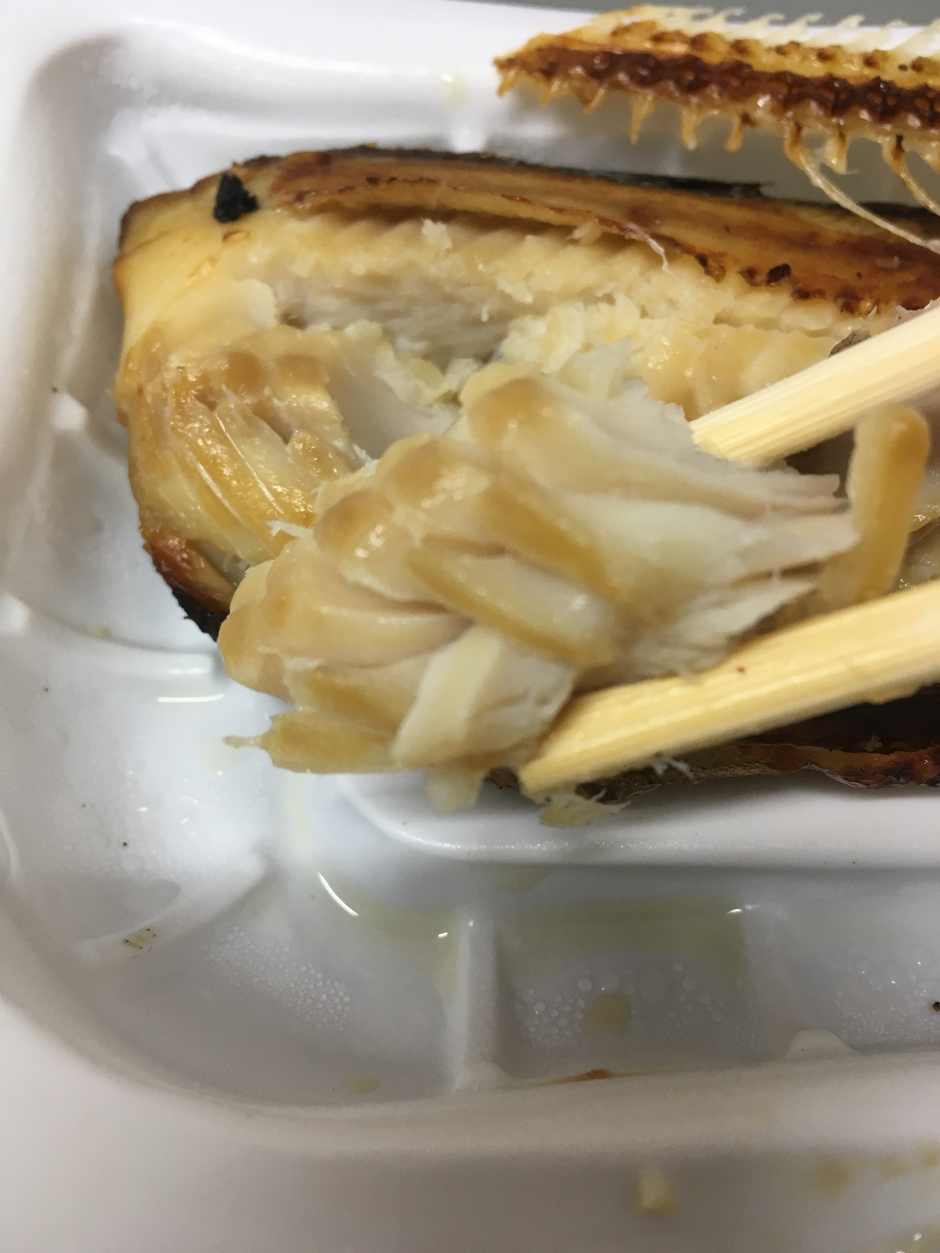ほっけの塩焼きの身