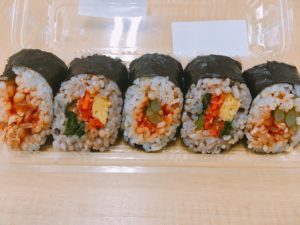 セブンの韓国風海苔巻キムパプ