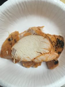 ファミマのサラダチキン明太子の断面図